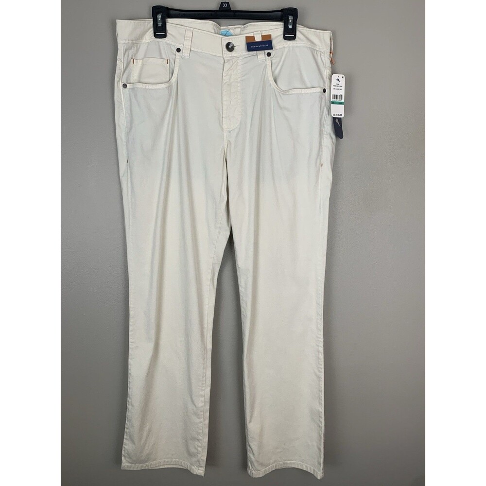 NWT Tommy Bahama Pants Mens 35x30 Beige Paradise 5 Pocket Stretch Bleached Sand